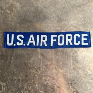 U.S. AIR FORCE blue tape patch